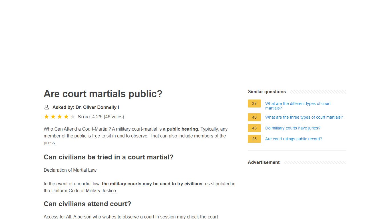 Are court martials public? - bronzy.youramys.com